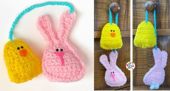Crochet Bunny and Chick Buddies