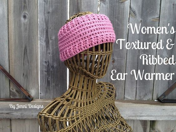 Stay Warm and Stylish This Winter with the Crochet Women's Textured & Ribbed Ear Warmer Stay Warm and Stylish This Winter with the Crochet Women's Textured & Ribbed Ear Warmer