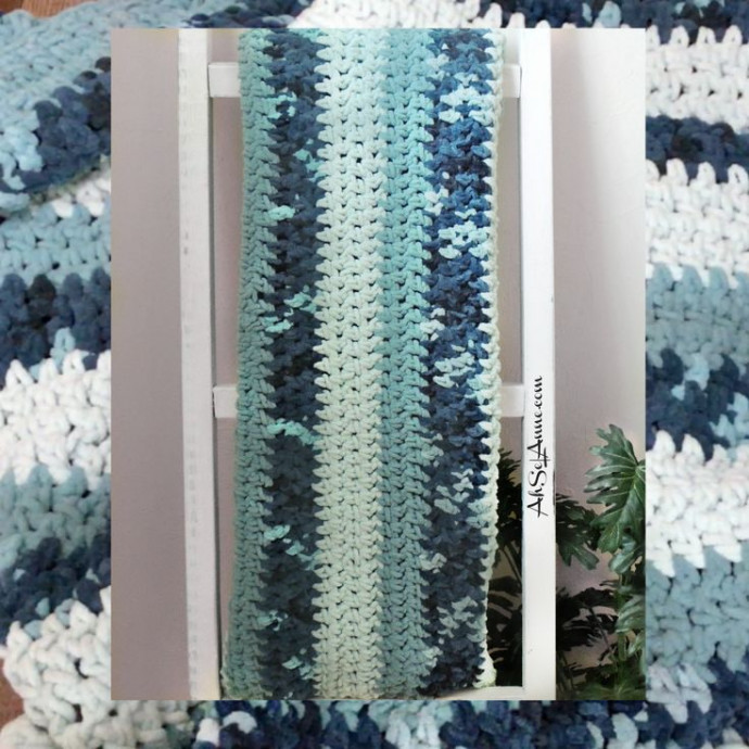 Crochet Striped Blanket