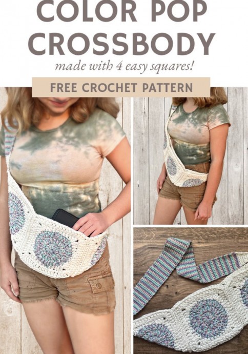 Color Pop Crossbody Bag Crochet Pattern