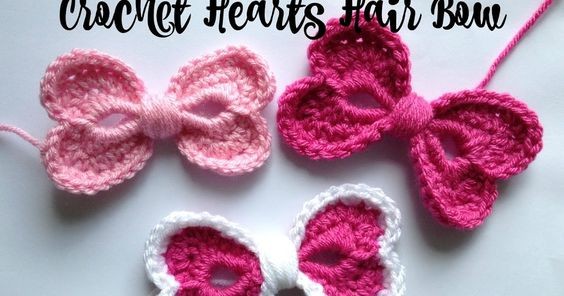 Delightful Crochet Hearts Hair Bows: A Step-by-Step Guide