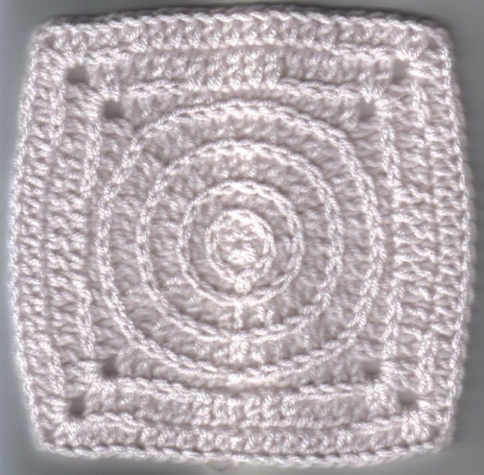 Crochet Crop Circles Square