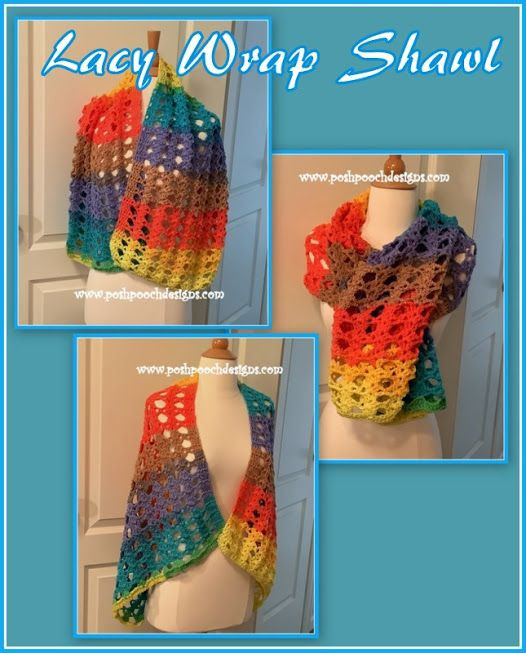 Crochet Lacy Wrap Shawl - A Beautiful Accessory for Every Occasion
