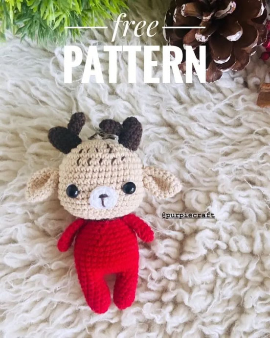 Crochet Baby Deer Keychain: A Charming Handmade Accessory for Your Keys