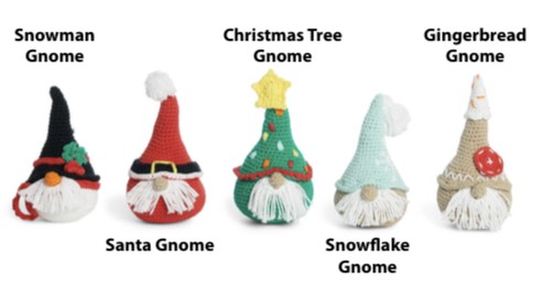 Crochet Gnomes Family of Five
