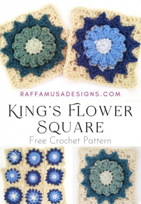 DIY The King’s Flower Granny Square