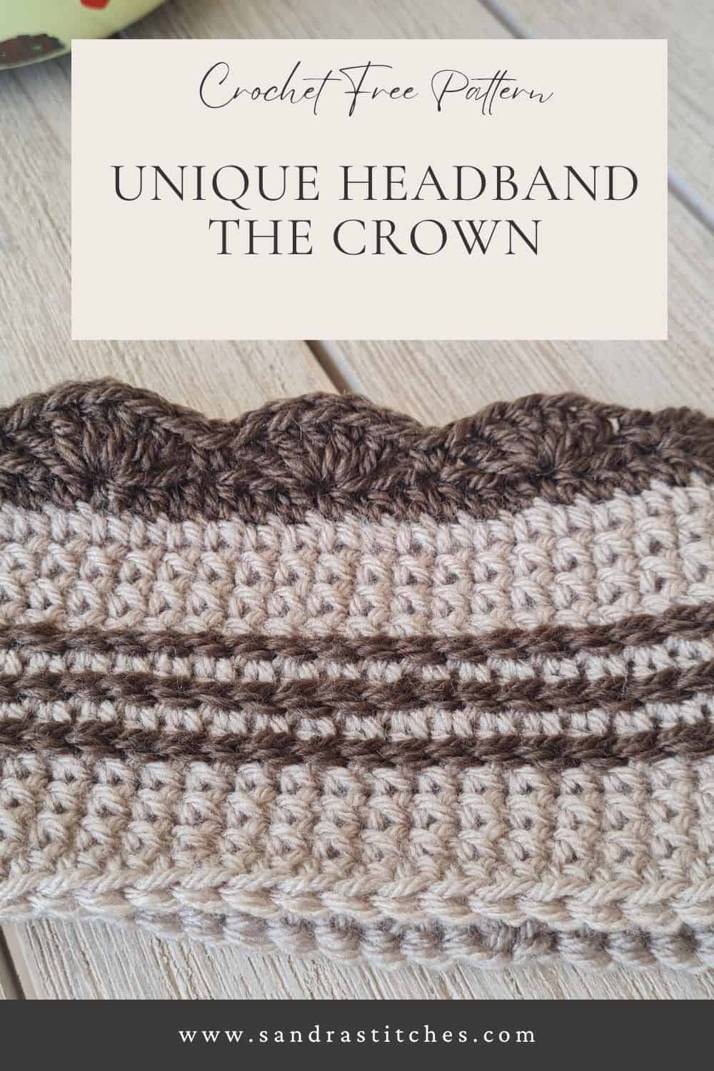 Crochet Unique Crown Headband