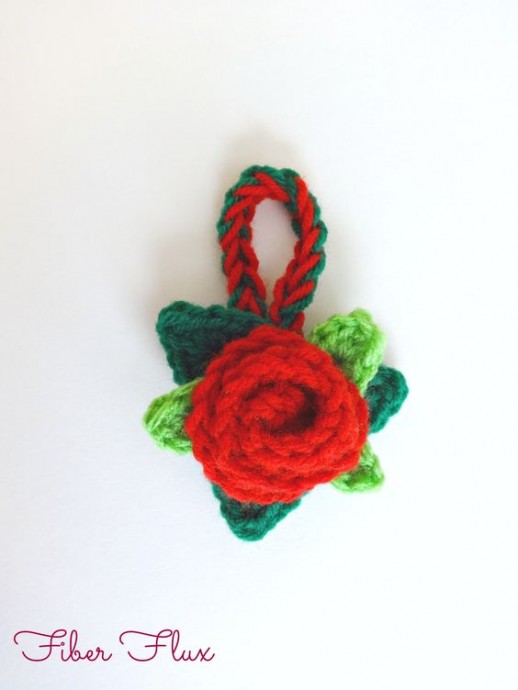 Create a Beautiful Crochet Christmas Rose Ornament for Festive Decor Create a Beautiful Crochet Christmas Rose Ornament for Festive Decor