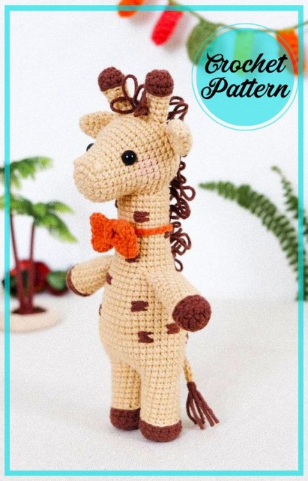 Crochet Giraffe Rafik Amigurumi