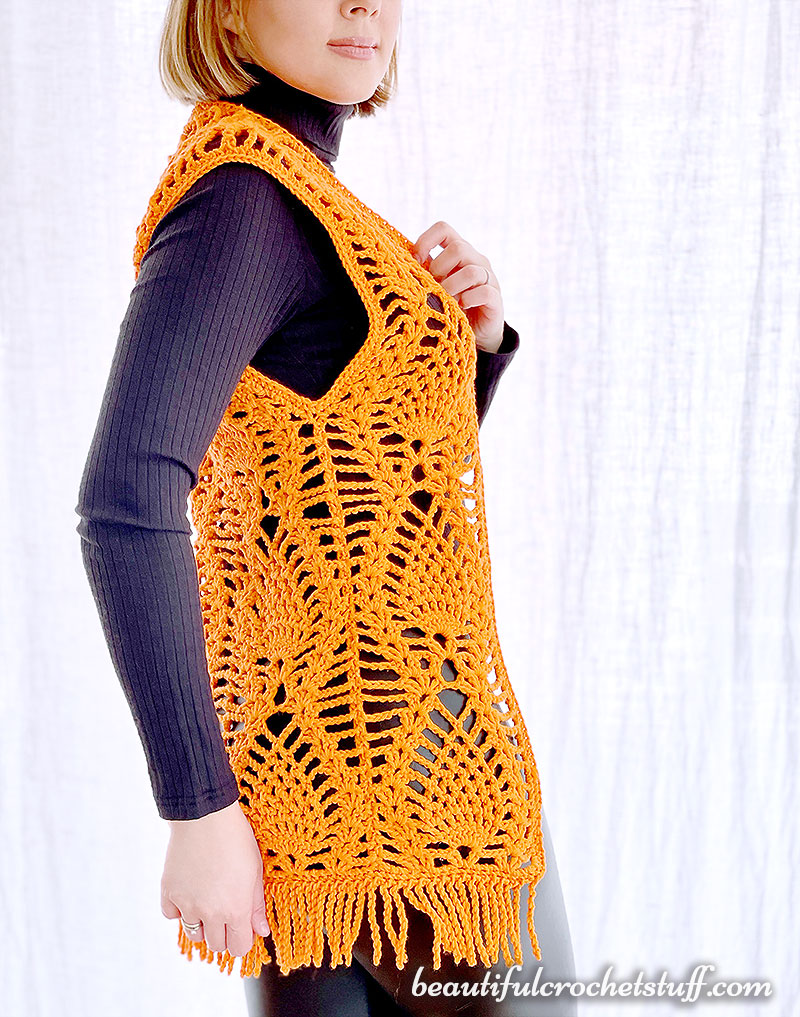Create Your Own Charming Crochet Pineapple Vest - A Step-By-Step Guide