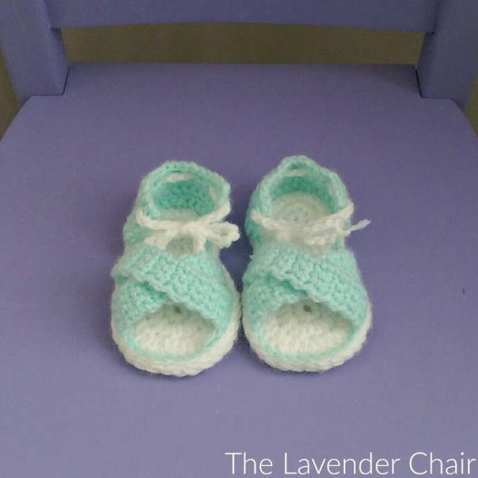 Crochet Crisscross Baby Sandals