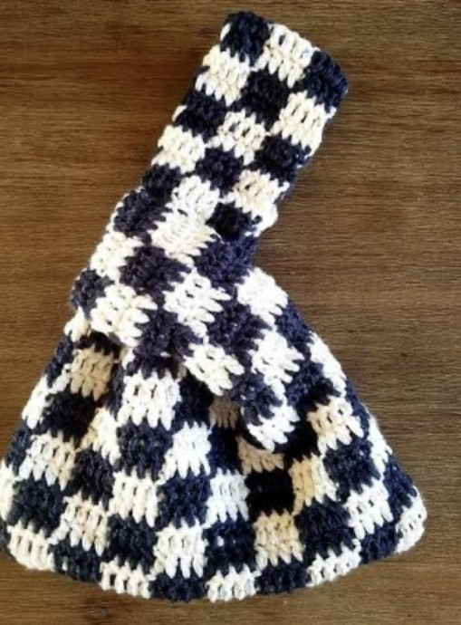 Crochet Checkered Bag Free Pattern