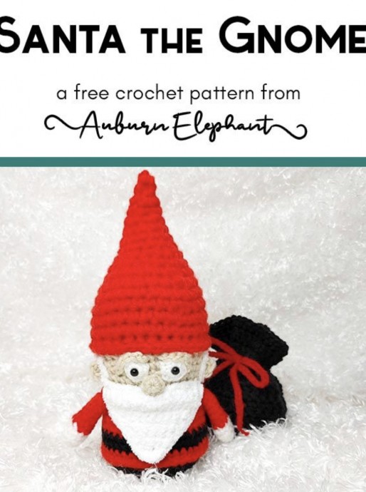 Free Crochet Pattern: Santa The Gnome