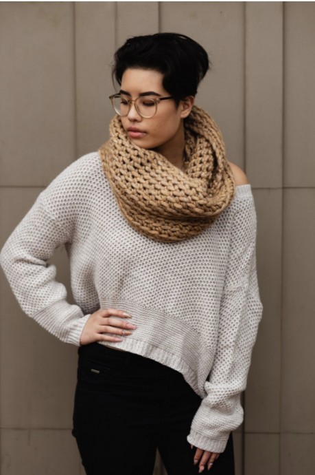 The Toasted Marshmallow Infinity Loop Scarf