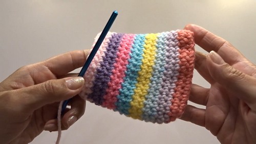 Crochet Rainbow Chicken Amigurumi