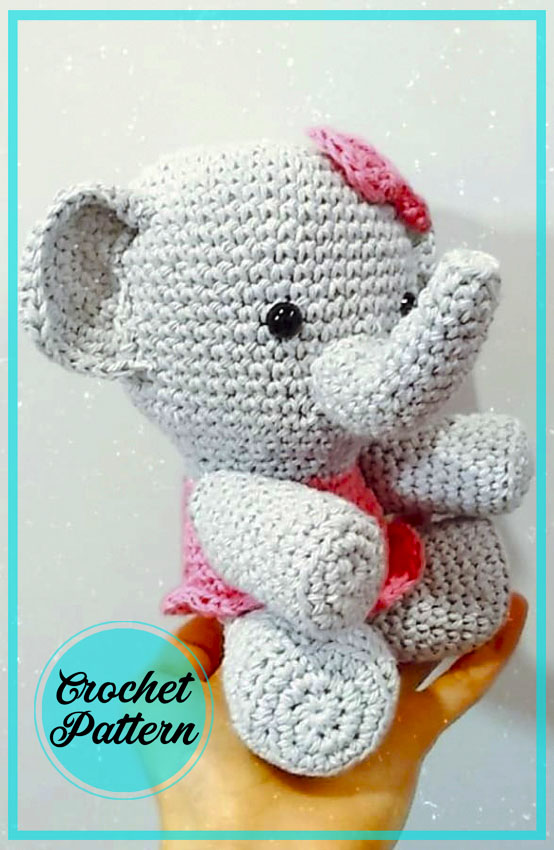 Create Your Own Adorable Amigurumi Elephant with This Easy Crochet Pattern