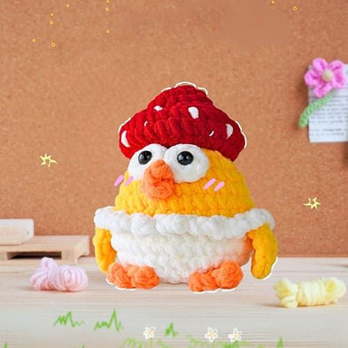 Create Your Own Adorable Crochet Mushroom Chicken Amigurumi: A Fun and Unique Project