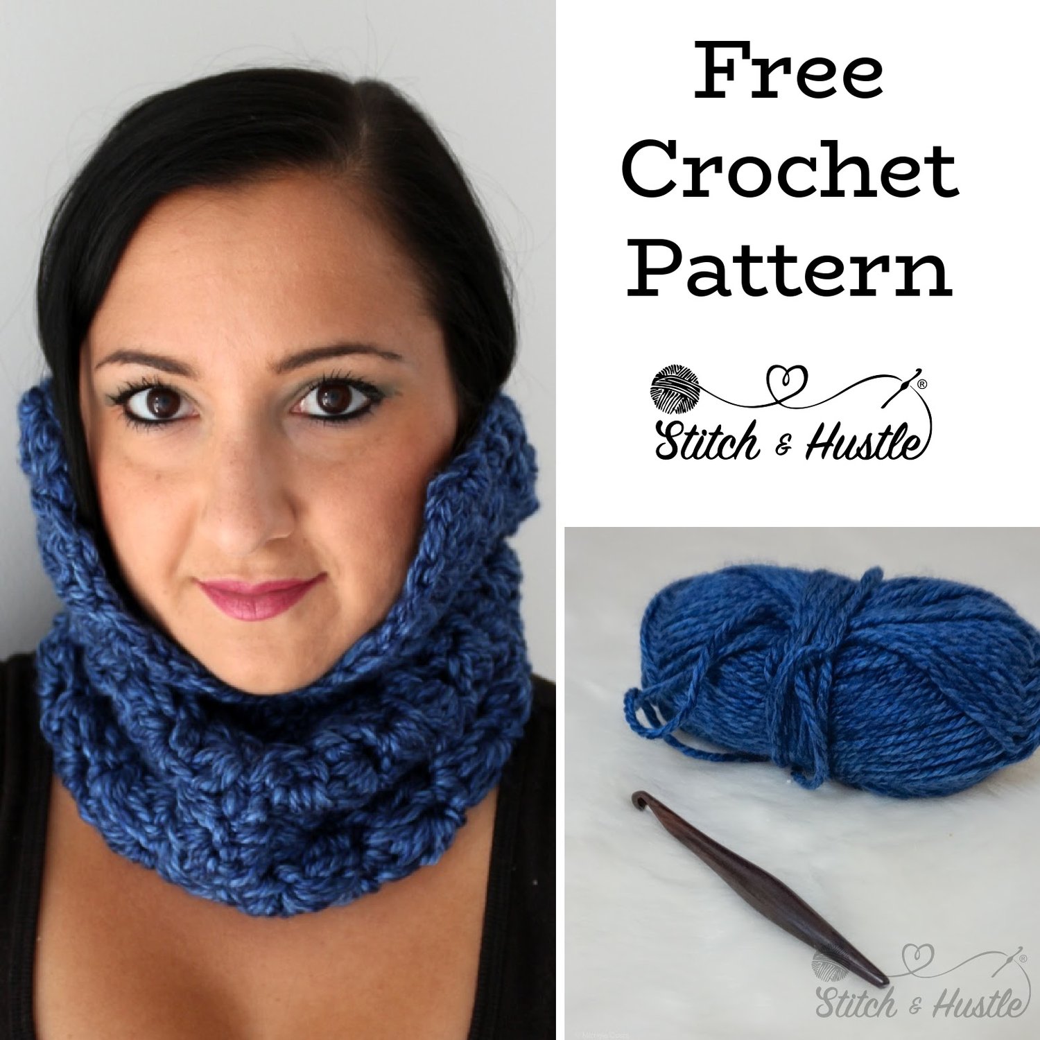 Crochet Mountaineer Cozy Cowl Free Crochet Pattern