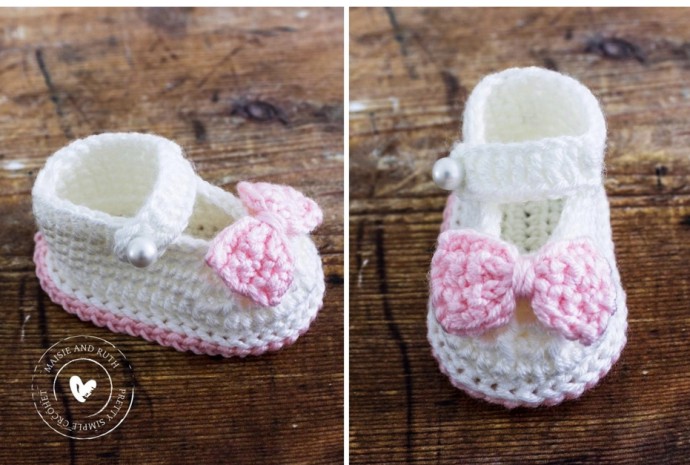 Bow Baby Booties