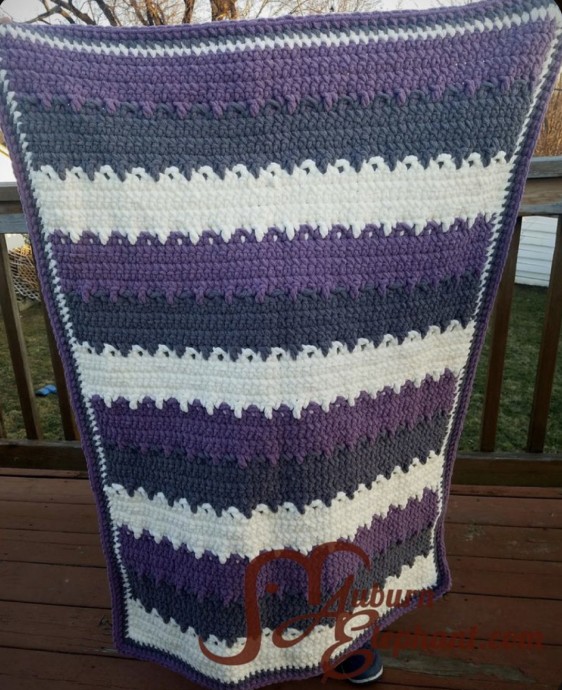 Peaks and Valleys Baby Blanket