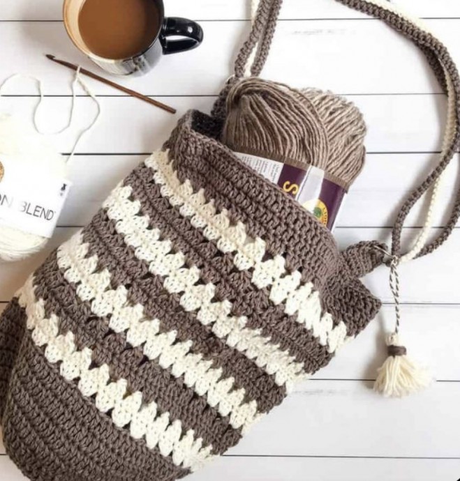 Create Your Own Coffee & Cream Market Bag: Free Crocheting Pattern and Materials Create Your Own Coffee & Cream Market Bag: Free Crocheting Pattern and Materials