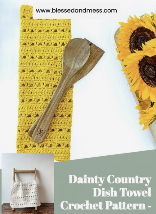 Dainty Country Dish Towel