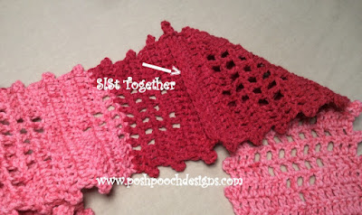 Crochet Open Your Heart Scarf