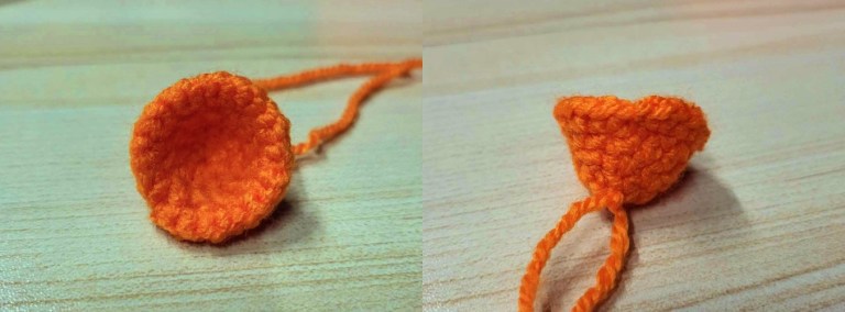 Crochet Daffodil Flower Brooch