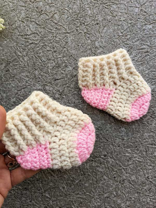 Crochet Tiny Toes Preemie Baby Socks