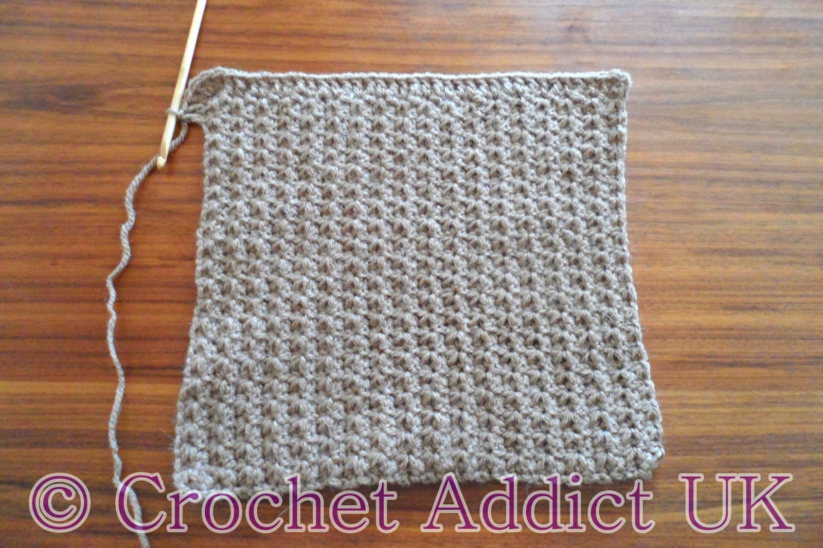 Crochet Waffle Washcloth