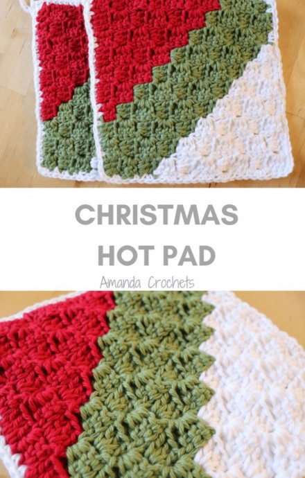Crochet Christmas Hot Pad
