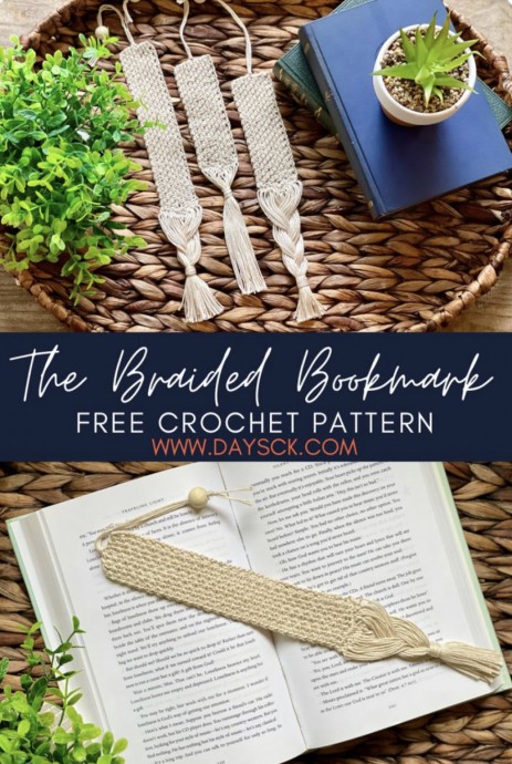 Crochet a Braided Bookmark