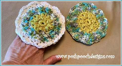 Crochet Flower Double Sided Scrubby: A Charming Eco-Friendly Kitchen Companion
