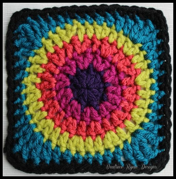 Master the Art of Crochet with Granny's Circle in Square - A Stunning Design Guide
