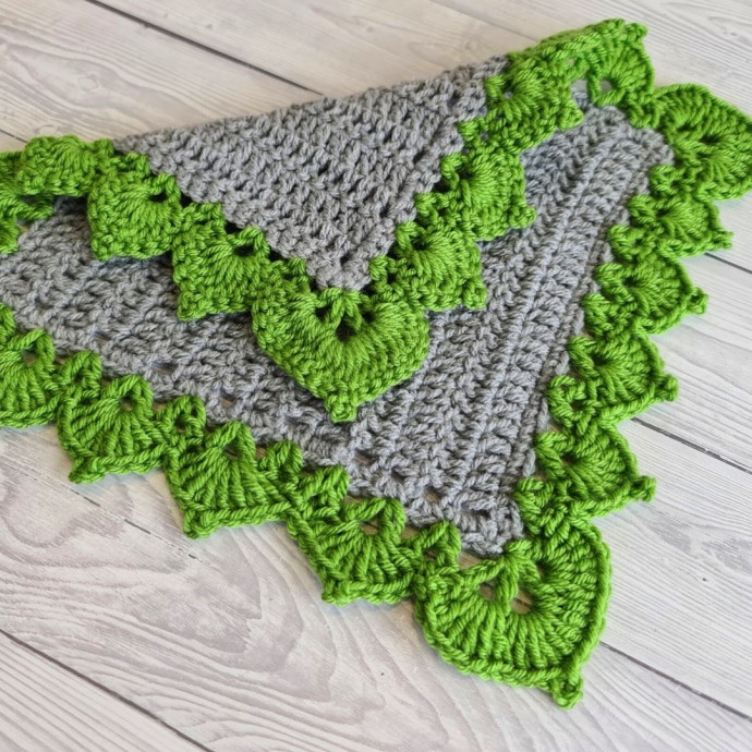 Crochet Leaf Stitch Border