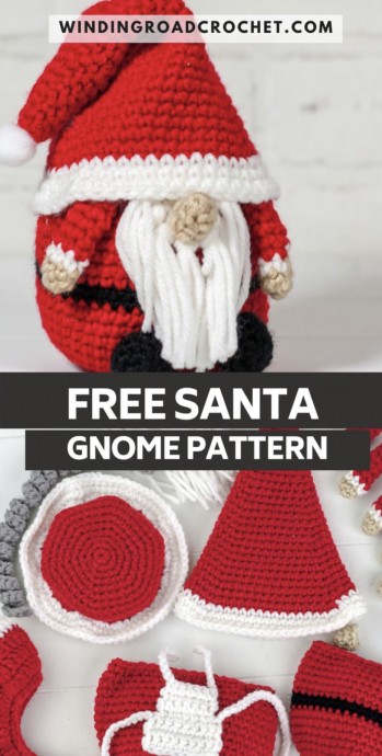 Crochet Santa Gnome (Free Pattern)