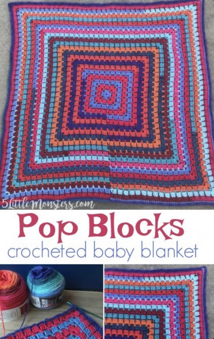 Pop Blocks Baby Blanket