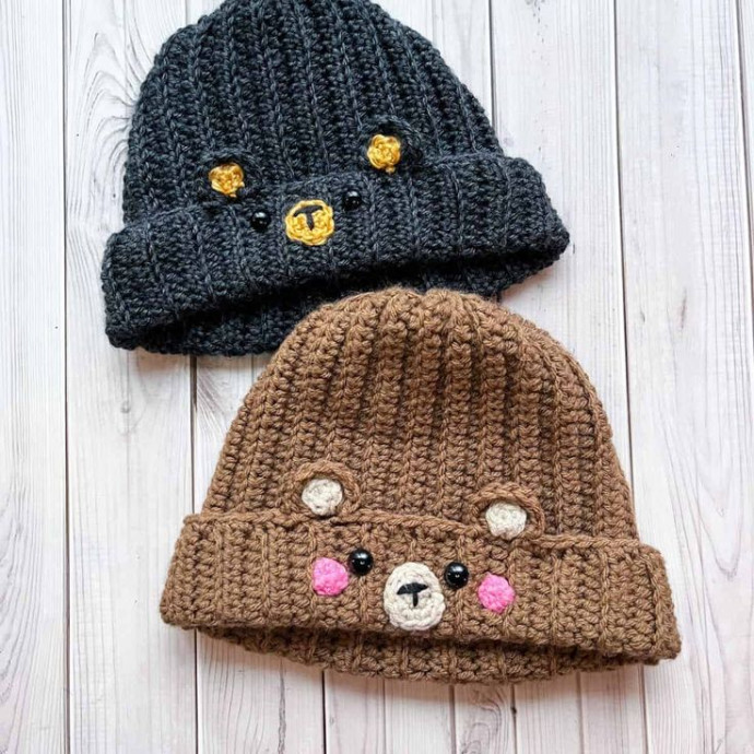 Adorable Crochet Bear Hat Pattern - A Whimsical DIY Gift Idea Adorable Crochet Bear Hat Pattern - A Whimsical DIY Gift Idea