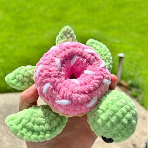 Crochet Donut Turtle Amigurumi