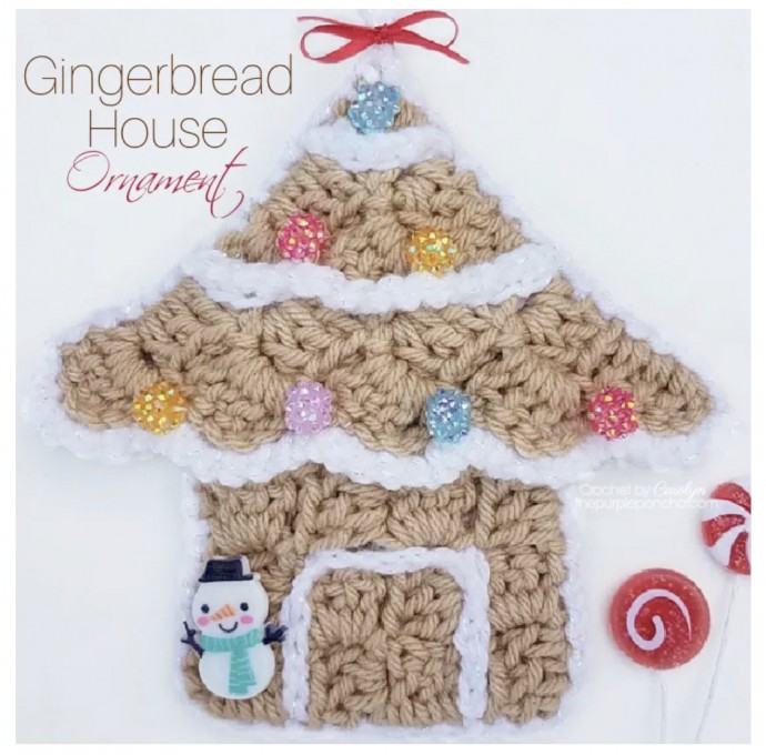 Cute Gingerbread House Ornament