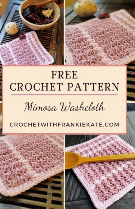 Crochet Beautiful Washcloth (Free Pattern)