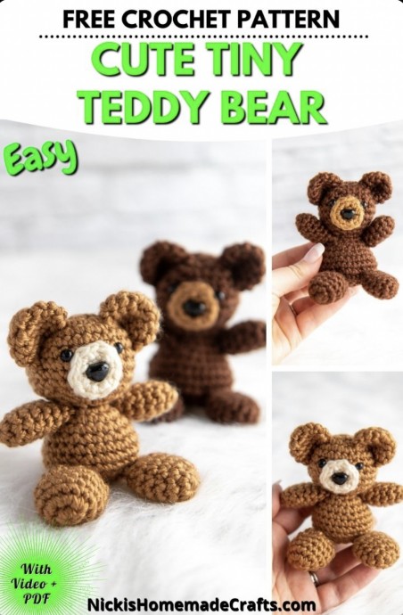Create Your Own Adorable Tiny Teddy Bear: Materials and Instructions Create Your Own Adorable Tiny Teddy Bear: Materials and Instructions