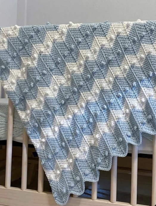 Create The Beautiful Cooper Baby Blanket Using Bobble Chevron Tunisian Crochet Create The Beautiful Cooper Baby Blanket Using Bobble Chevron Tunisian Crochet