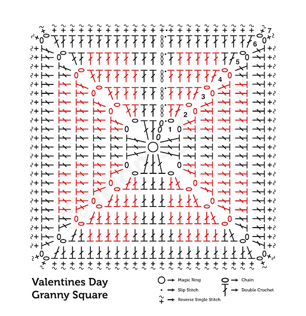 Crochet Valentine's Coaster