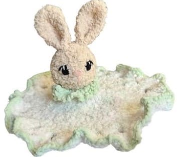 Crochet Bunny Blanket Buddy