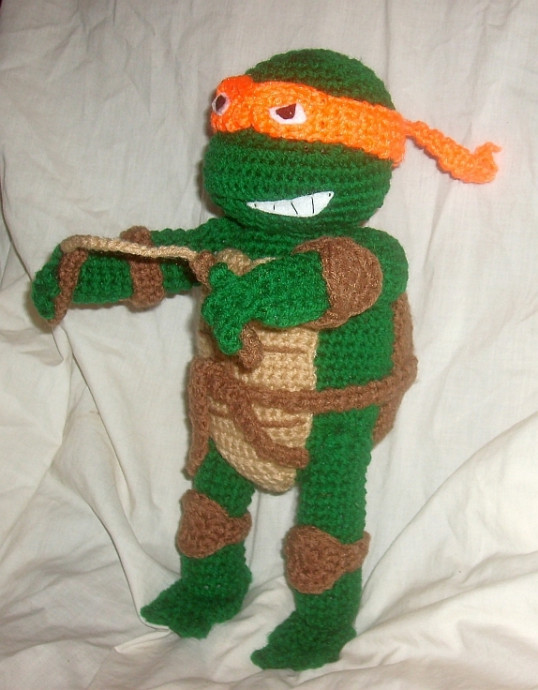 Crochet TMNT Michaelangelo Doll