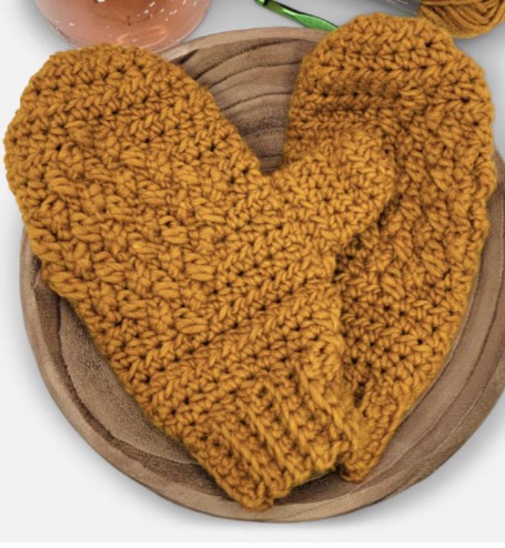 Handcrafted Crochet Rustic Diamond Mittens for a Stylish Winter Look Handcrafted Crochet Rustic Diamond Mittens for a Stylish Winter Look