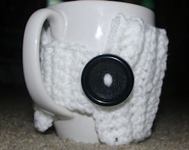 Create a Stylish Pink Ribbon Mug Cozy Accessory for Your Coffee Enjoyment