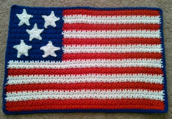 Create a Stunning American Flag Placemats with This Easy Crocheting Guide Create a Stunning American Flag Placemats with This Easy Crocheting Guide