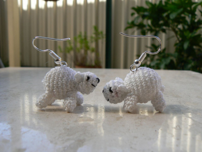 Create Adorable Crochet Polar Bear Earrings for Unique Accessories